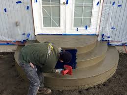 Stamped Concrete Steps Patio