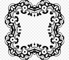 black and white flower png