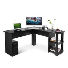 Round table corner design can also prevent bumps and protect your family. Large Corner Pc Table With 2 Shelves For Office Use China Table Workstation Made In China Com