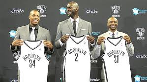 With the arrival of kevin garnett and paul pierce, we have achieved a great balance on our roster between veteran stars and young talents. What S Up Brooklyn Pierce Garnett Introduced By Nets Cbs Boston