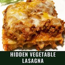 hidden vegetable lasagna nutrition