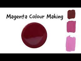 magenta colour making how to make