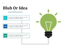 Blub Or Idea Ppt Powerpoint Presentation Rules Powerpoint