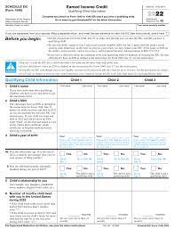 irs form 1040 schedule eic