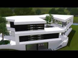 Sims 3 House Ultra Modern B W Mansion