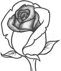 how to draw a rose bud rose bud step