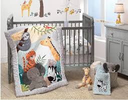 Jungle Design Nursery Crib Bedding Set