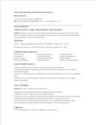 Entry Level Sales Associate Resume Templates At