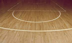photo wooden floor of basketball court