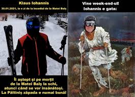 Iohannis nu scapă de tirul internauților. „Vine week-end-ul! Îi aștept și pe morții de la Matei Balș la ski!” | Octavpelin's Weblog