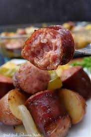 smoked sausage and potato bake great