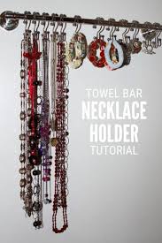 How To Make A Towel Bar Necklace Hanger