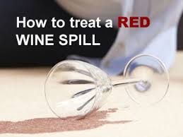 removing red wine stains from carpet
