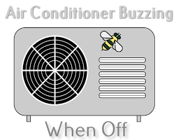 the air conditioner buzzing when off