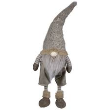 Northlight 22" Standing Beige And Gold Swaying Gnome Christmas Decoration :  Target
