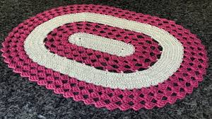 how to crochet a rug in oval shape