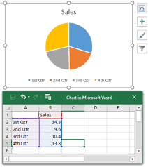 how to make a pie chart in word