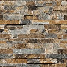 3d Slate Stone Brick Effect Wallpaper
