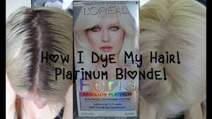 It's easier not to focus on darker roots when the rest of your hair is bright and in good shape. Updated How I Dye My Hair Platinum Blonde Youtube