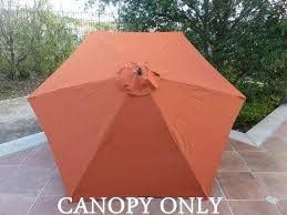 9ft Umbrella Replacement Canopy 6 Ribs