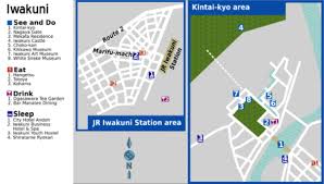 An up to date detailed maps of iwakuni include layers with location of lakes and mountains in this area and any other objects. Iwakuni Wikitravel