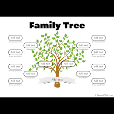 4 generation family tree template