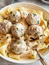 swedish meat with cream of