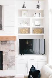 Living Room Fireplace Built In Shelf