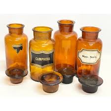 4 Large Early 20th Century Apothecary