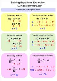 solving equations worksheets math