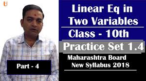 linear equations in two variables class
