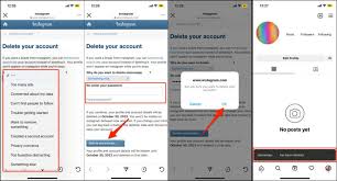 to delete your insram account on iphone