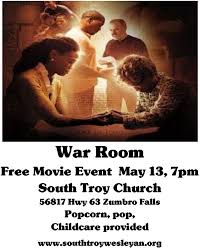 Having seen some clips before its release, i wasn't sure how this movie was going to end up. Free Movie Night War Room Zumbro Falls Minnesota