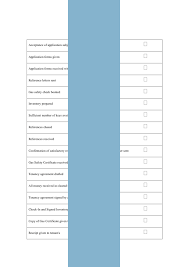 Landlords Checklist For Checking In Tenants Form Template