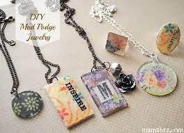 Diy Mod Podge Jewelry Handmade