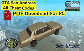 Just open game, type cheat codes to activate. Gta San Andreas All Cheat Codes Pdf Download For Pc