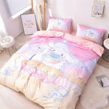 Cute Cinnamoroll Cotton Bed Sheet Quilt