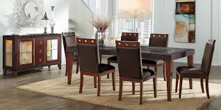 Sofia vergara updated their cover photo. Sofia Vergara Savona Chocolate 5 Pc Rectangle Dining Room With Wood Top Chairs Rooms To Go