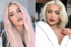 Platinum blonde hair color is becoming a firm favorite among women. Khloe Kardashian Dyes Her Hair Pink Kylie Jenner Goes Even More Platinum Blonde People Com