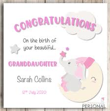 new granddaughter card congratulations