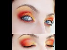 yellow orange makeup tutorials