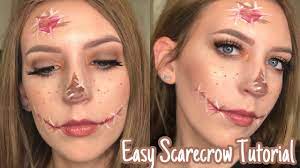 easy scarecrow halloween makeup