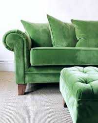 Get great deals on velvet sofas. Vintage Green Velvet Sofa Footstool The Hen House