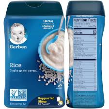 gerber baby cereal basic flavor variety