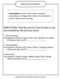 Savesave connotation denotation worksheet for later. Connotation Examples Definition And Worksheets Kidskonnect