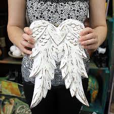 Hand Crafted Wooden Angel Wings 31cm