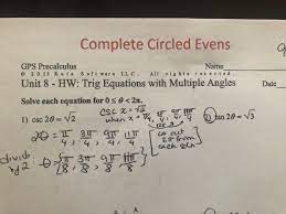 Solved Complete Circled Evens Gps