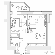 planning of the apartment with