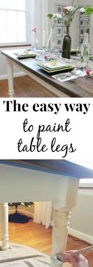 How To Paint Table Legs Green With