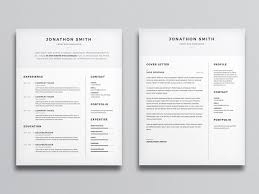 Free Clean Cv And Cover Letter Template With Minimal Design